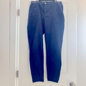 Knox Rose Pants Women’s Trouser Navy Blue Elastic Waist Square Pockets Size 10